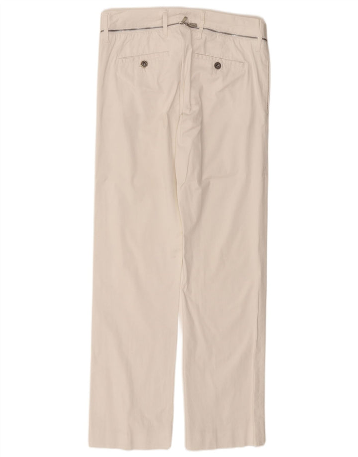 RICHMOND Damen Gerade Freizeithose IT 46 Large W32 L31 Weiß