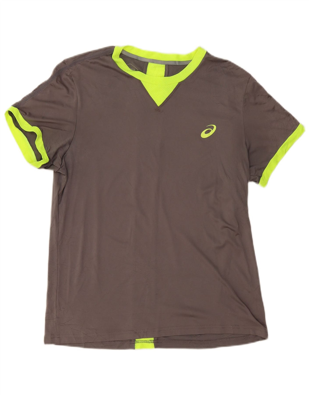 Asics Herren T-Shirt Top Mittelgrau Farbblock