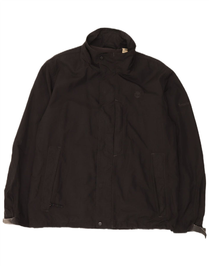 Timberland Herren-Windbreaker-Jacke, UK 38, mittelschwarzes Nylon
