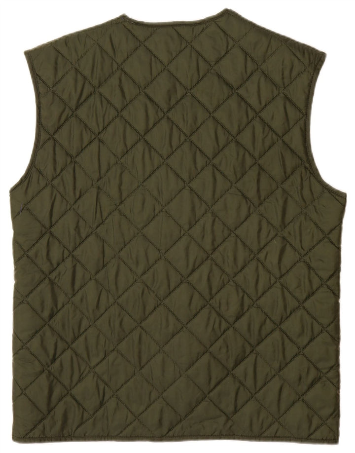 SLAM Herren Steppweste UK 38 Medium Khaki Nylon