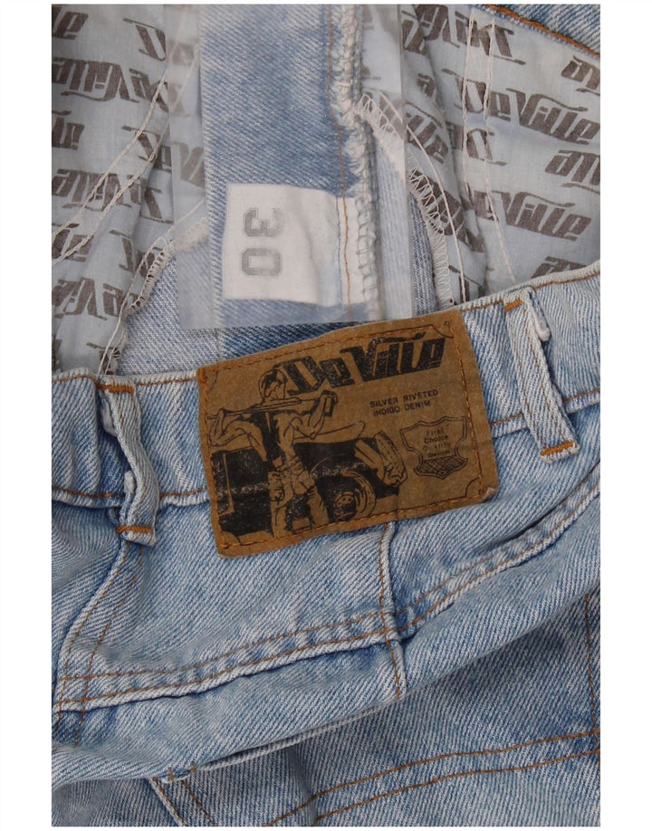 DE VILLE Damen Jeansrock W30 mittelblaue Baumwolle