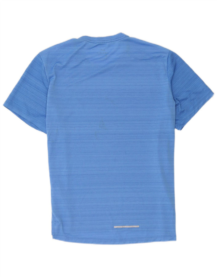 Nike Herren Dri Fit T-Shirt Top, groß, blau gestreift, Polyester