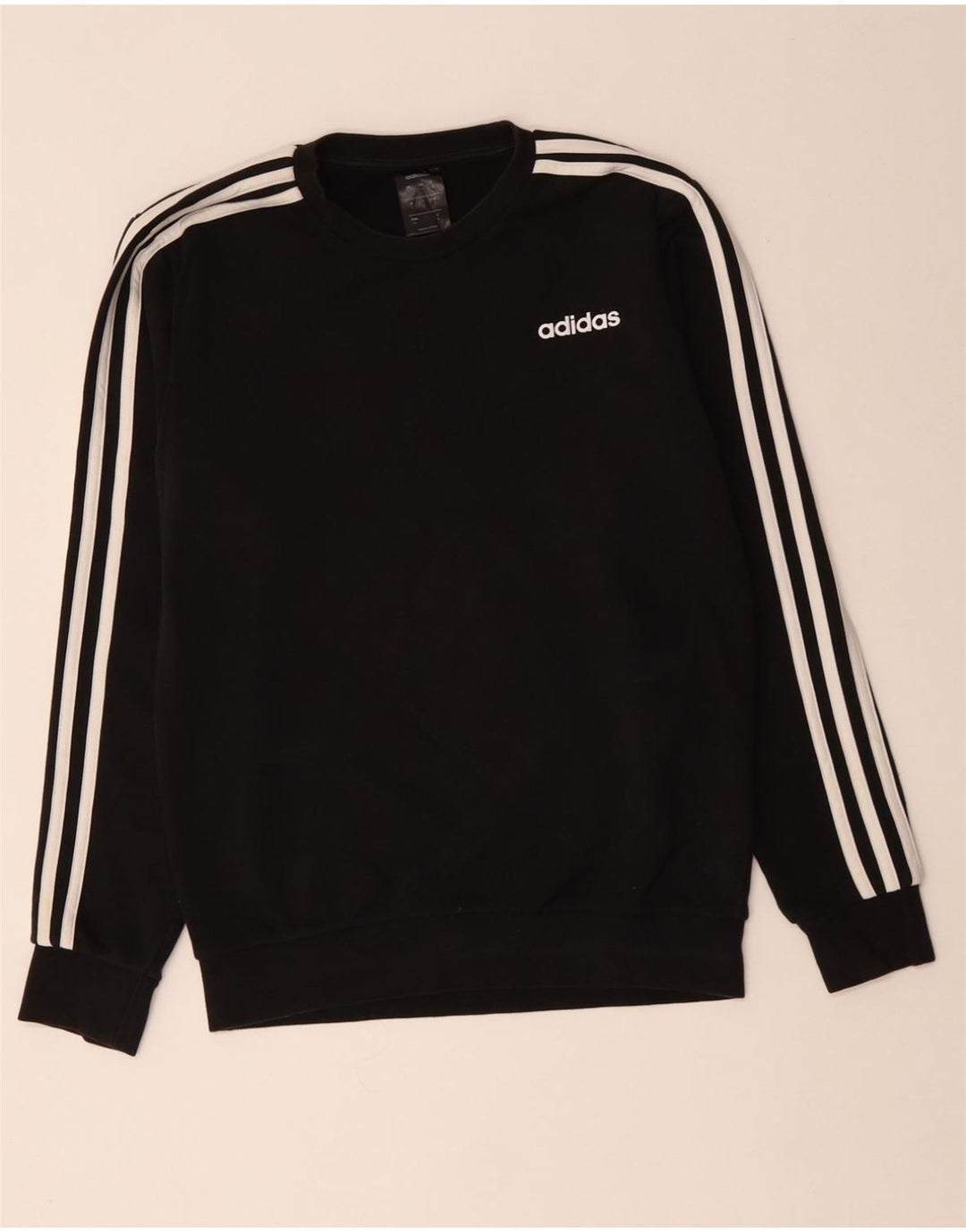 ADIDAS Herren Sweatshirt Pullover Small Schwarz Baumwolle