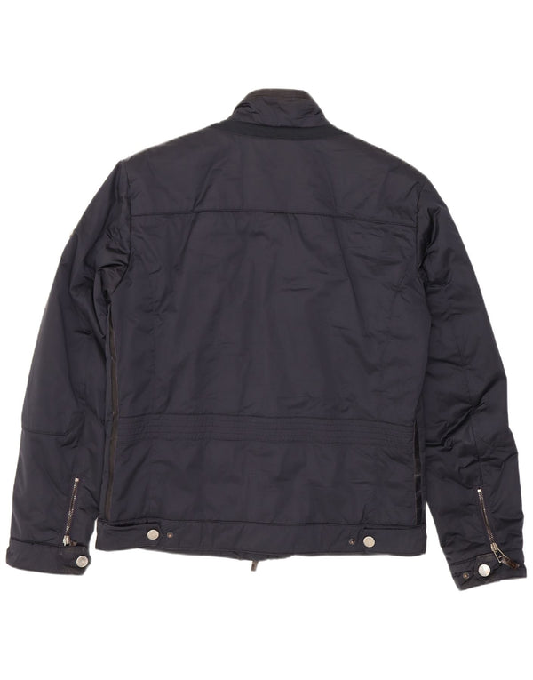 Geox Herren Respira Wattierte Jacke UK 40 Large Schwarz