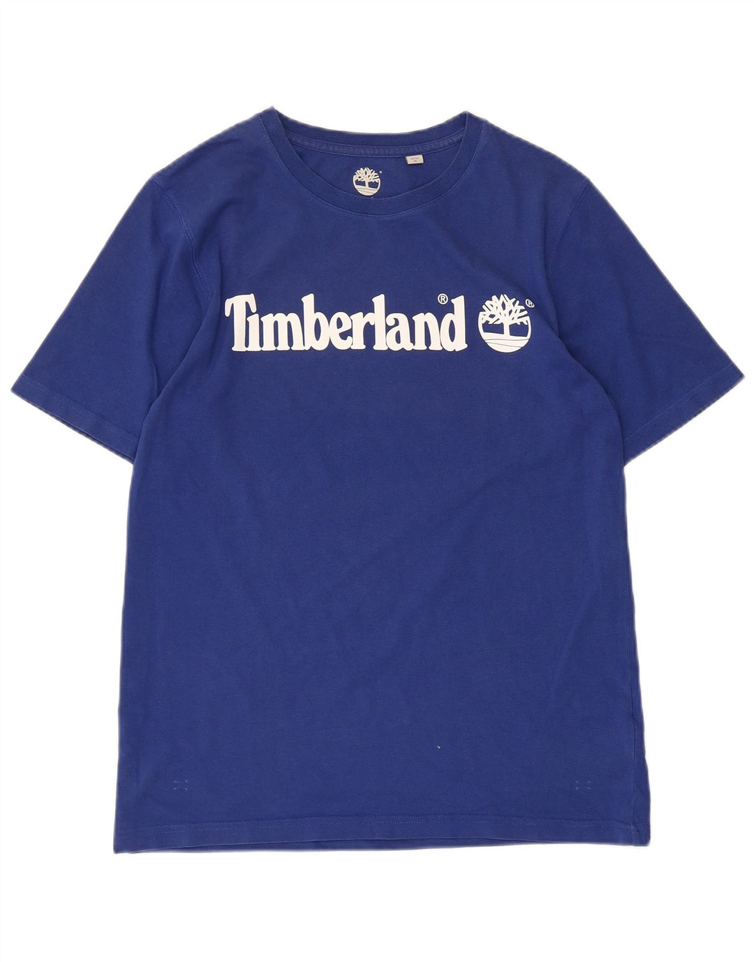 Timberland Grafik-T-Shirt-Oberteil für Jungen, 15–16 Jahre, mittelblaue Baumwolle