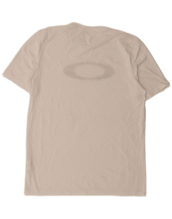Oakley Mens Graphic T-Shirt Top Large White
