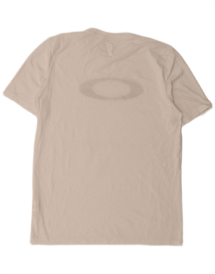 Oakley Herren-T-Shirt mit Grafik, Größe L, Weiß