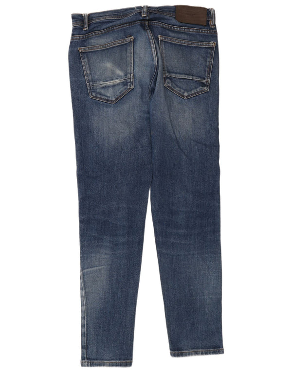Zara Mens Slim Jeans EU 42 Large W32 L30 Blue