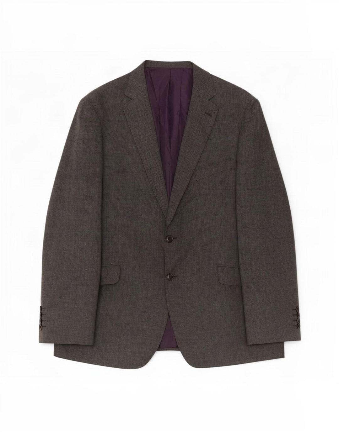 Marks & Spencer Herren-Blazer mit 2 Knöpfen, UK 46, XL, graue Wolle