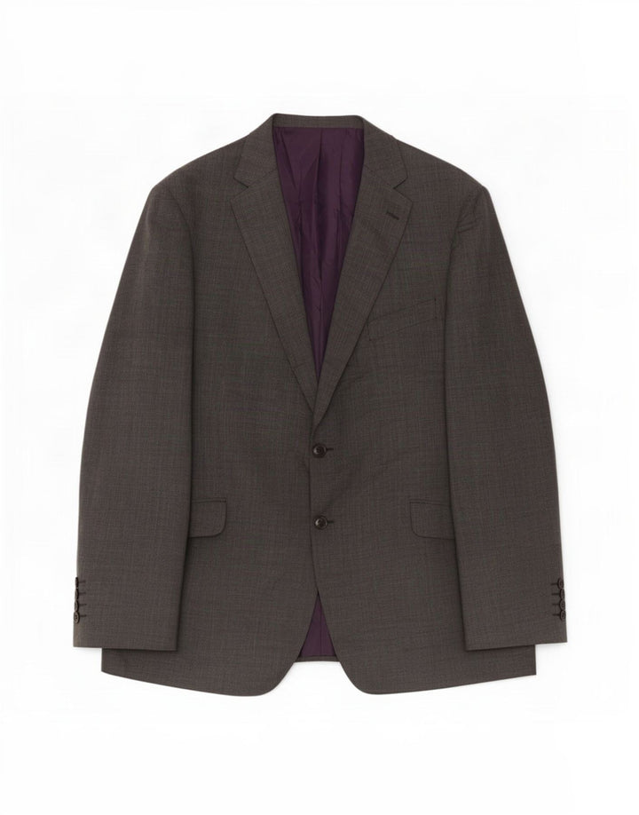 Marks & Spencer Herren-Blazer mit 2 Knöpfen, UK 46, XL, graue Wolle