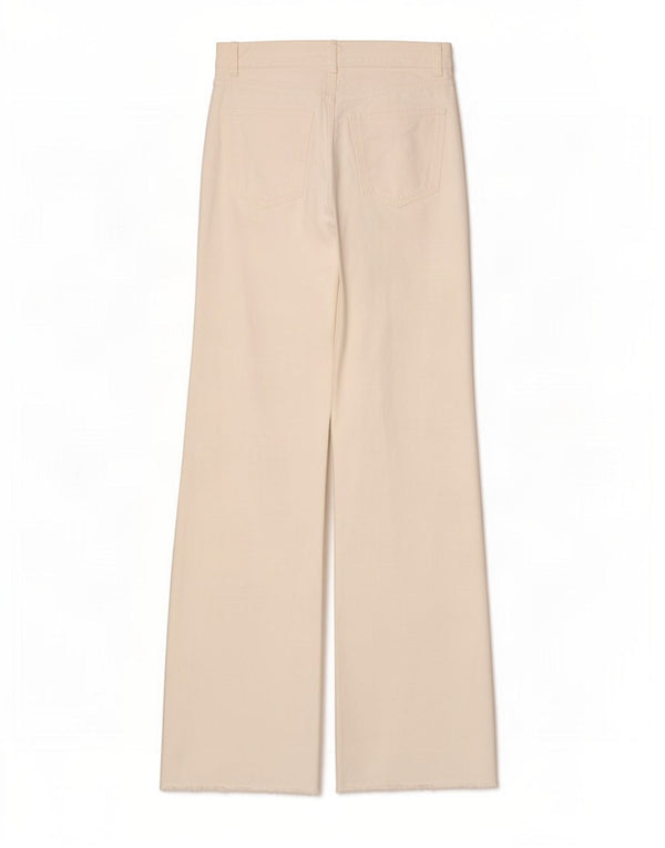 Zara Damen High Rise Wide Leg Jeans EU 38 Small W28 L34 Weiß