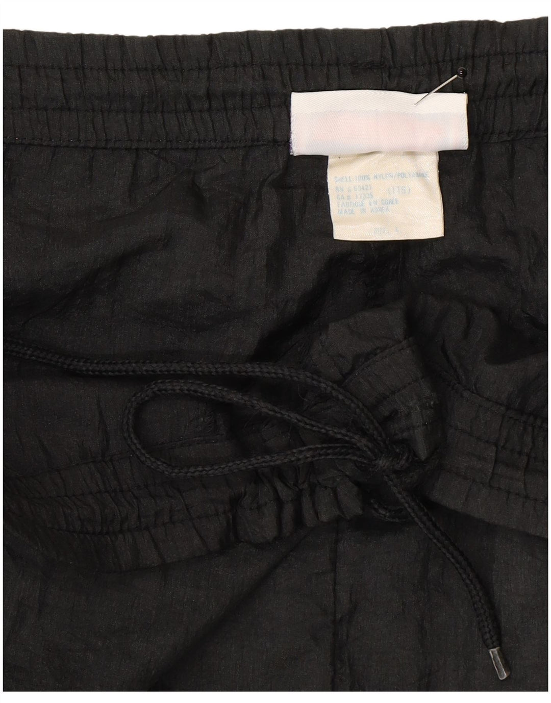 Reebok Herren-Trainingshose, Jogginghose, groß, schwarzes Nylon