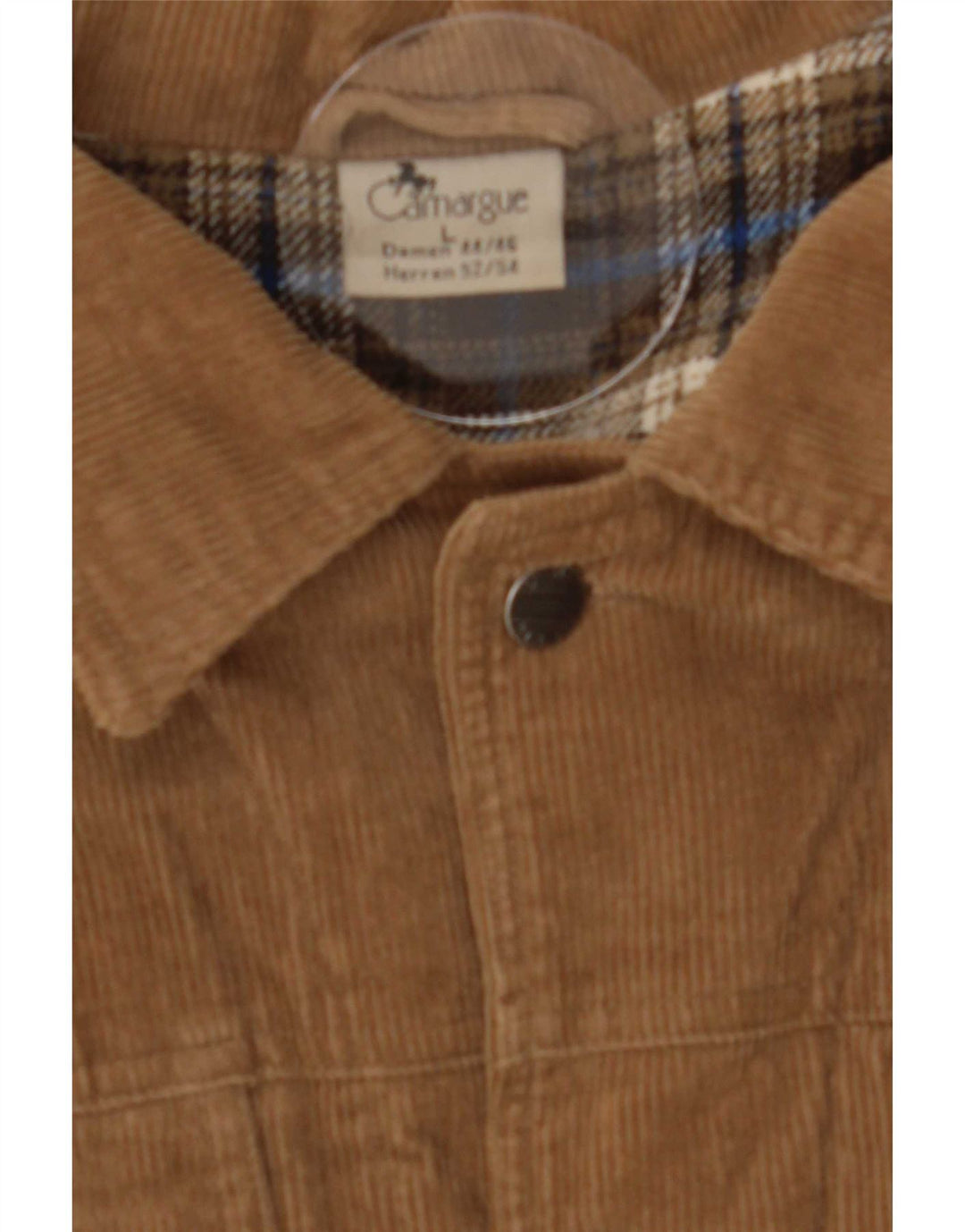 Camargue Herren Cordjacke EU 52/54 Große braune Baumwolle
