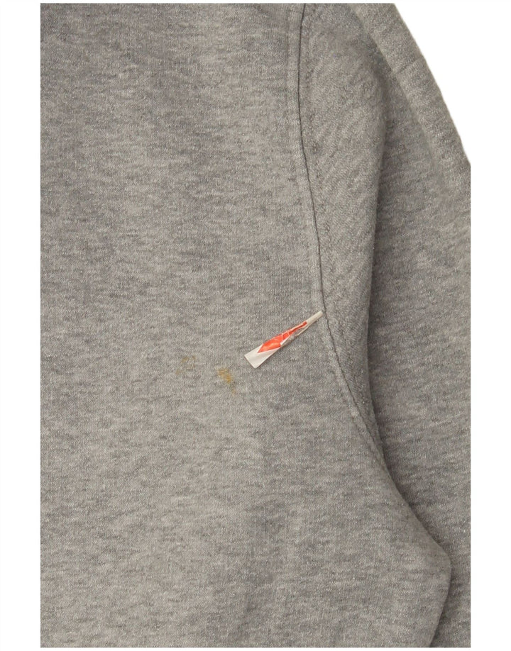 Champion Herren-Kapuzenpullover mit Reißverschluss, groß, graue Baumwolle