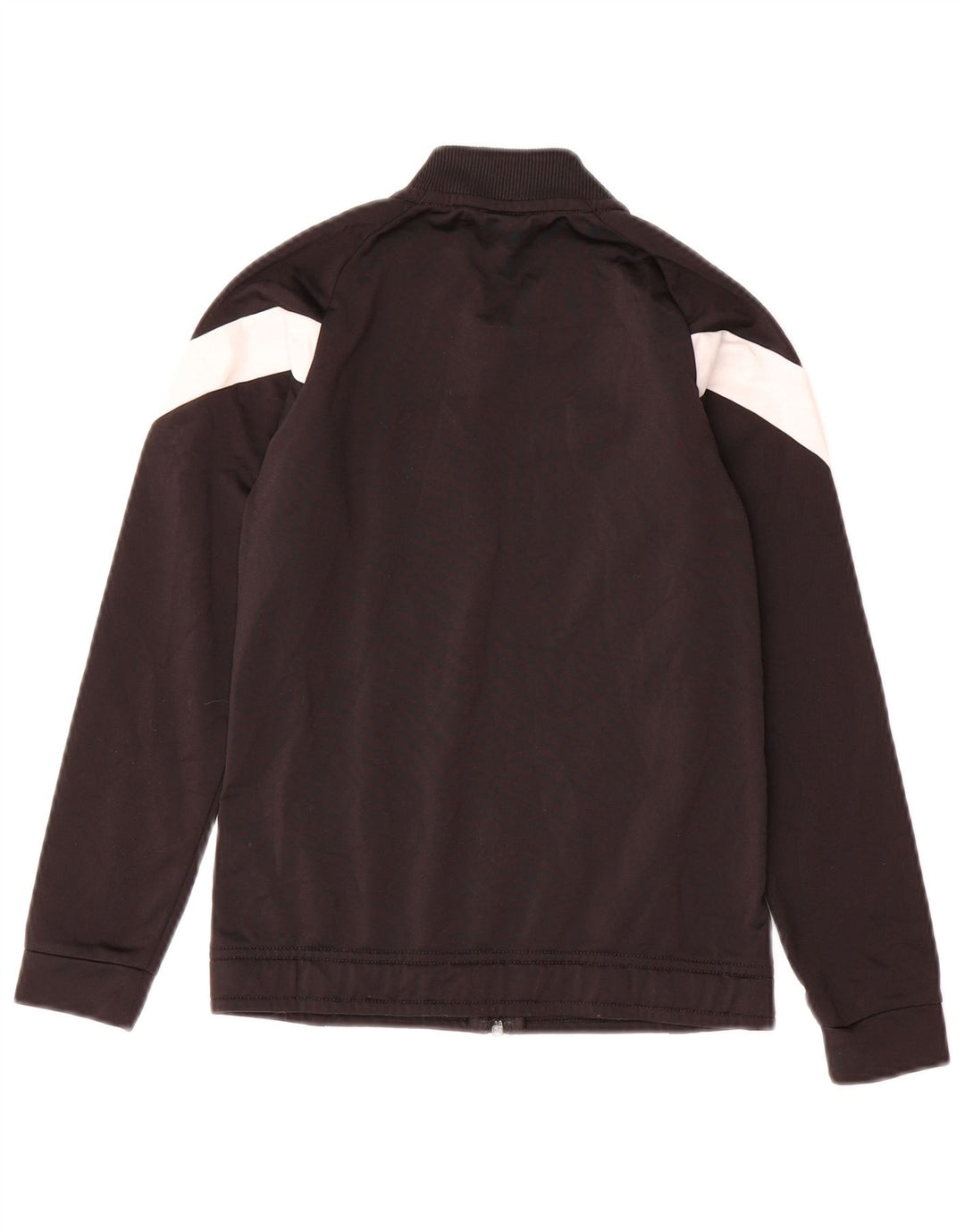 PUMA Jungen-Trainingsanzug-Top-Jacke, 9–10 Jahre, schwarzes Farbblock-Polyester