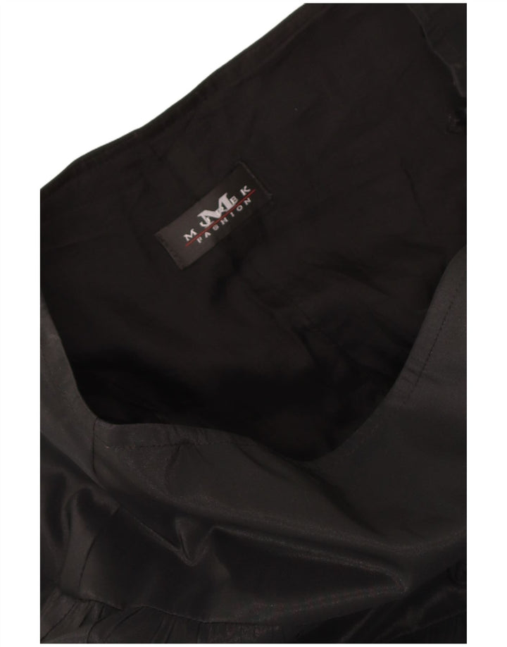 Murek Damen Maxi-Stufenrock mit hoher Taille, W30, Mittelschwarz