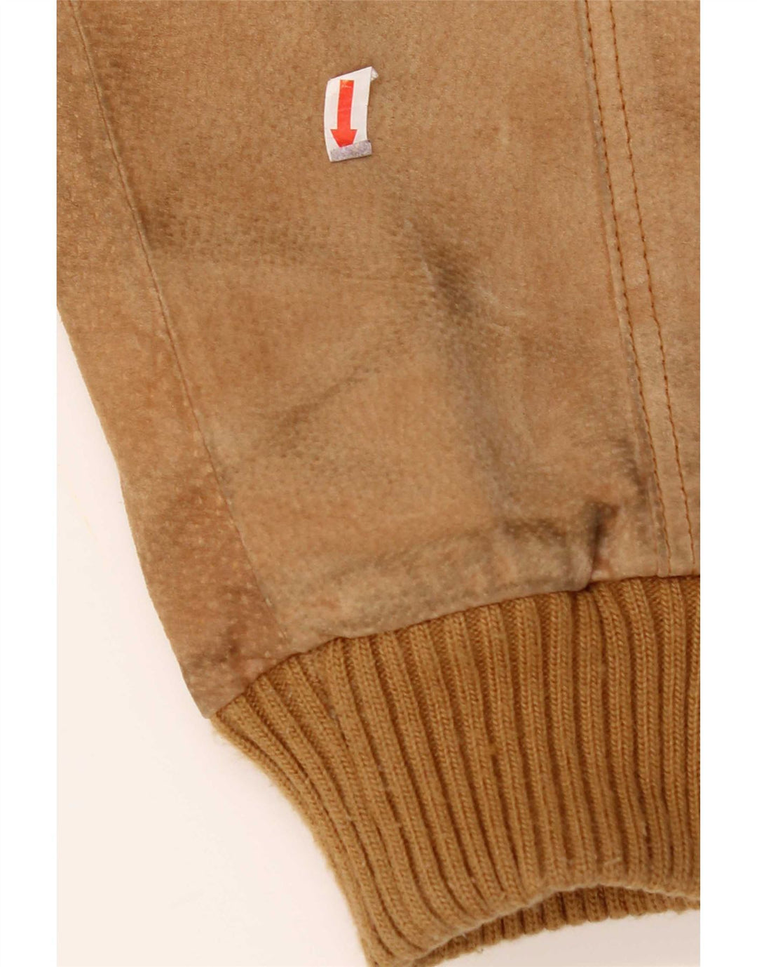 Vintage Herren Wildlederjacke UK 42 2XL Beige Leder