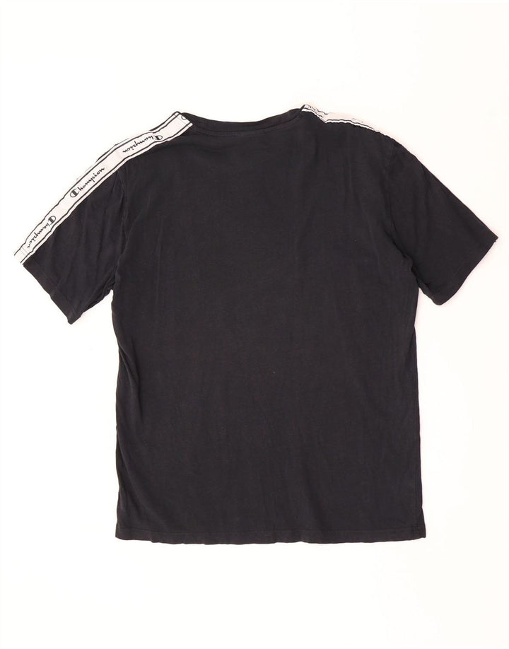 Champion Herren-T-Shirt mit Grafik, mittelgroß, Schwarz, Farbblock