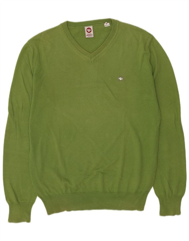 Murphy & Nye Herren Sailmakers Regular Fit V-Ausschnitt Pullover Pullover XL Grün