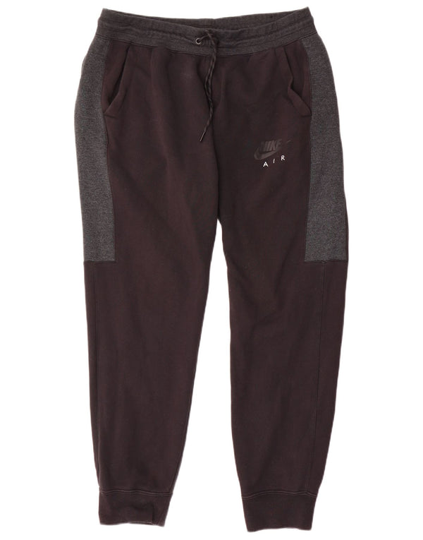 Nike Herren-Trainingshose, Jogginghose, XL, Schwarz, Colourblock-Baumwolle