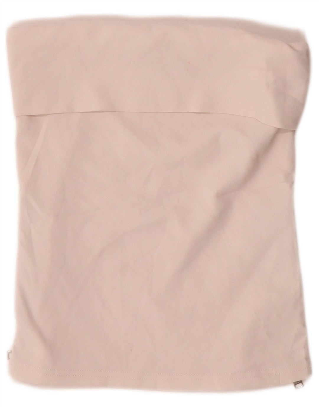 Zara Damen Crop Trägerloses Top UK 12 Medium Beige Polyester