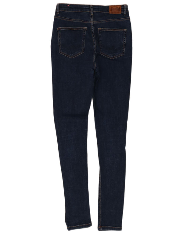 Superdry Damen Sophia Skinny Jeans W27 L30 Marineblau Baumwolle