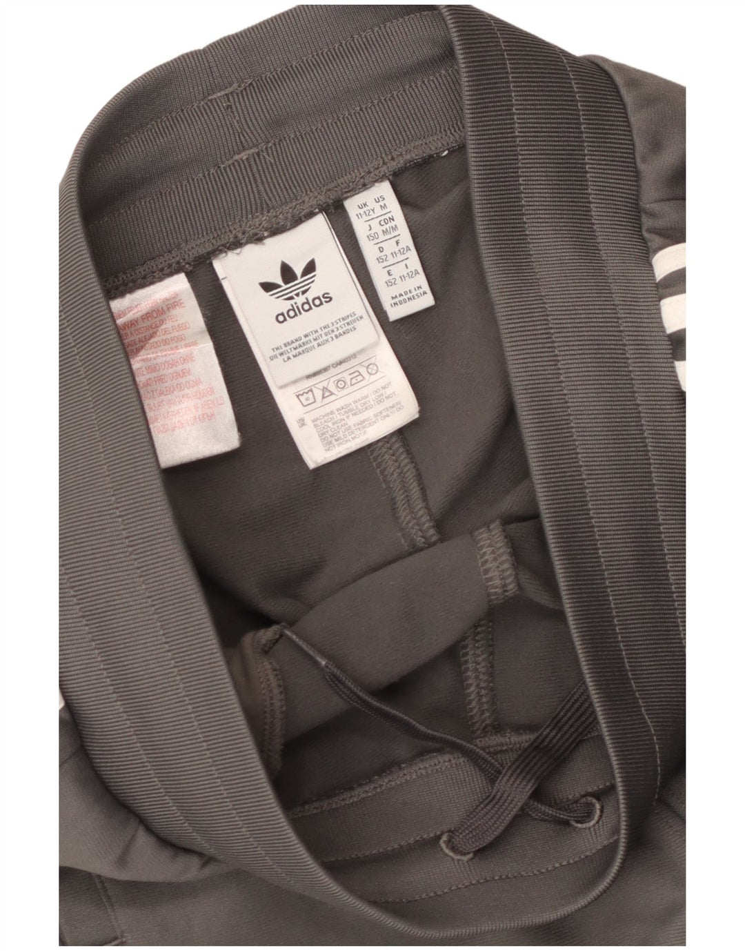 ADIDAS Jungen-Trainingshose, Jogginghose, 11–12 Jahre, graues Polyester