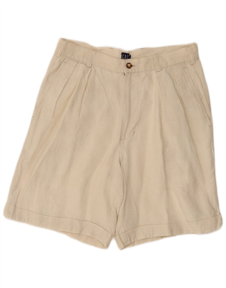 GAP Damen Pegged Chino Shorts W30 Mittelweißes Leinen