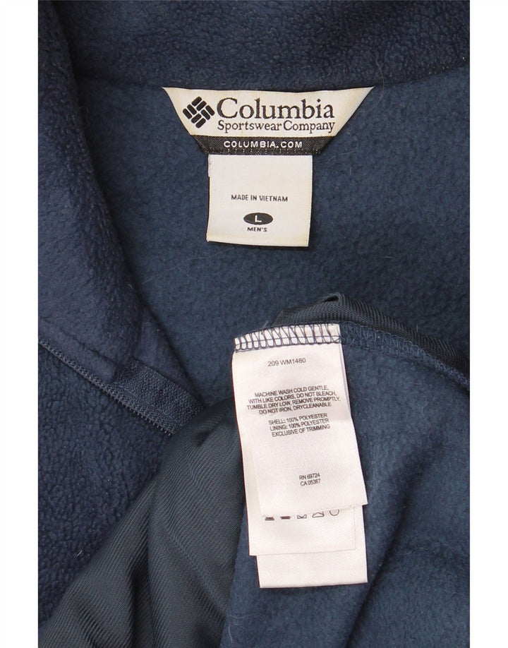 COLUMBIA Herren Fleeceweste UK 40 Large Marineblau Polyester