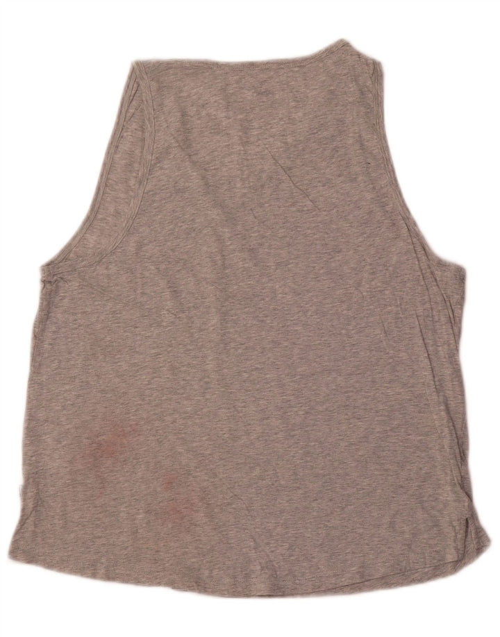 PUMA Womens Graphic Vest Top UK 18 XL Grey Cotton