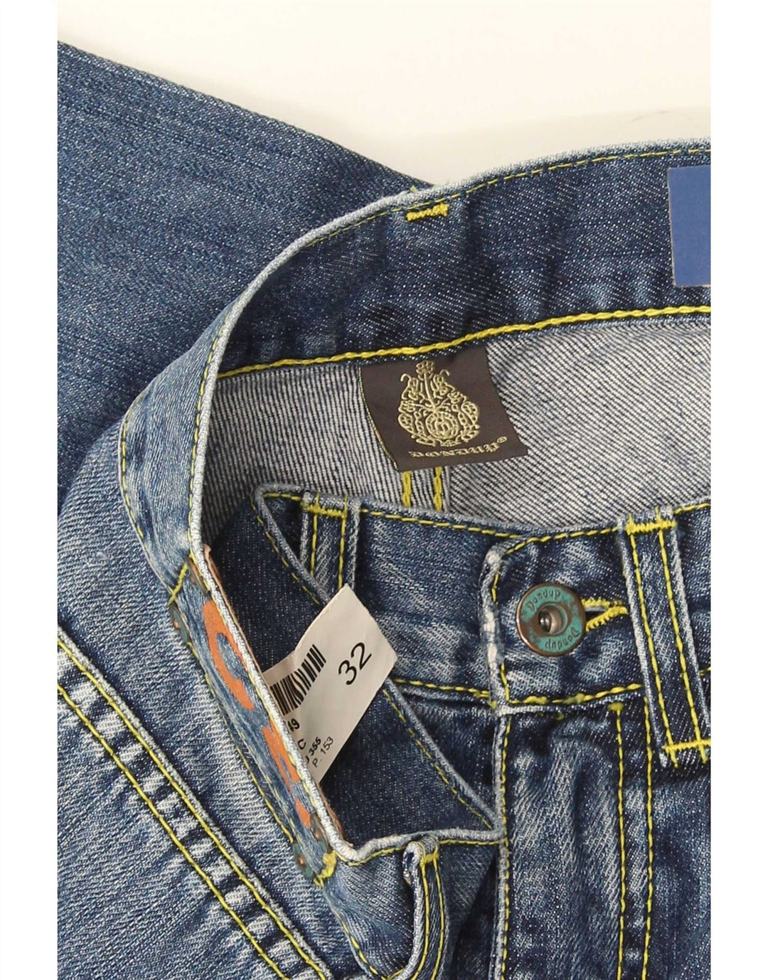 Dondup Herren Standard Straight Jeans W32 L28 Marineblau