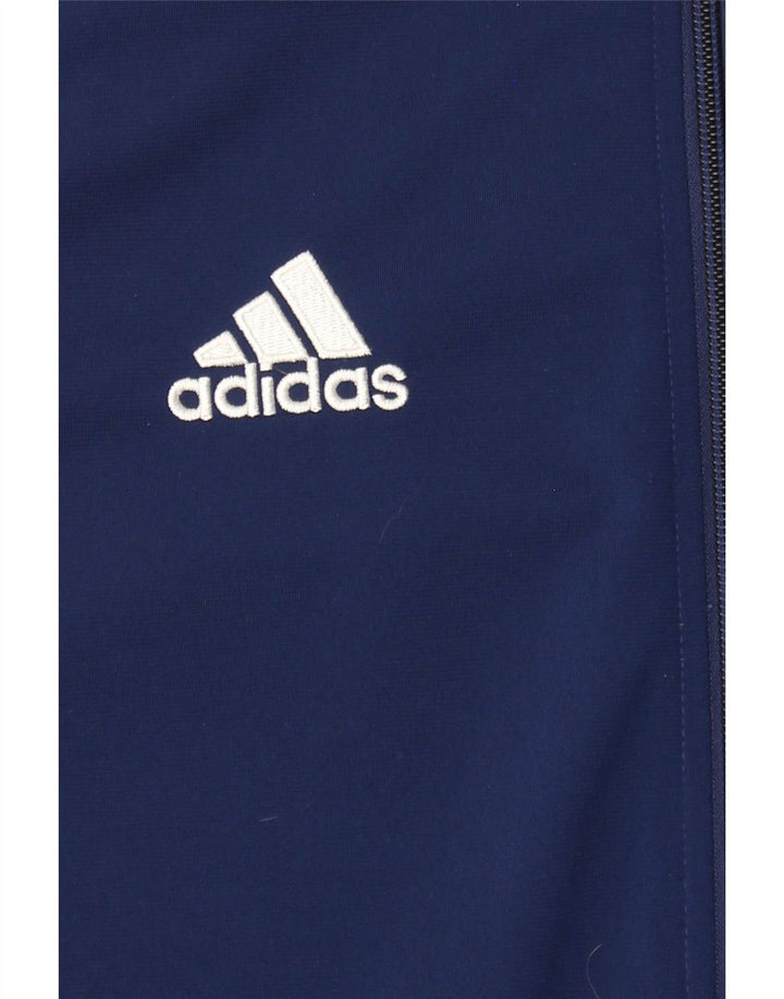 ADIDAS Mens Tracksuit Top Jacket Small Navy Blue Polyester Vintage Adidas and Second-Hand Adidas from Messina Hembry 