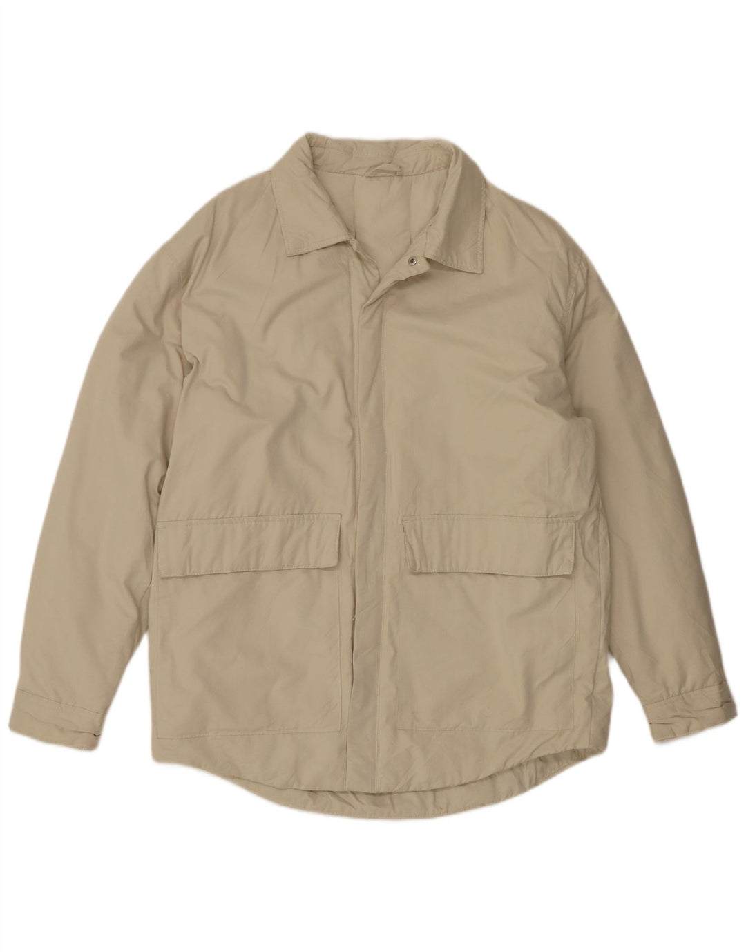 Zara Herren Bomberjacke UK 40 Large Beige Polyester