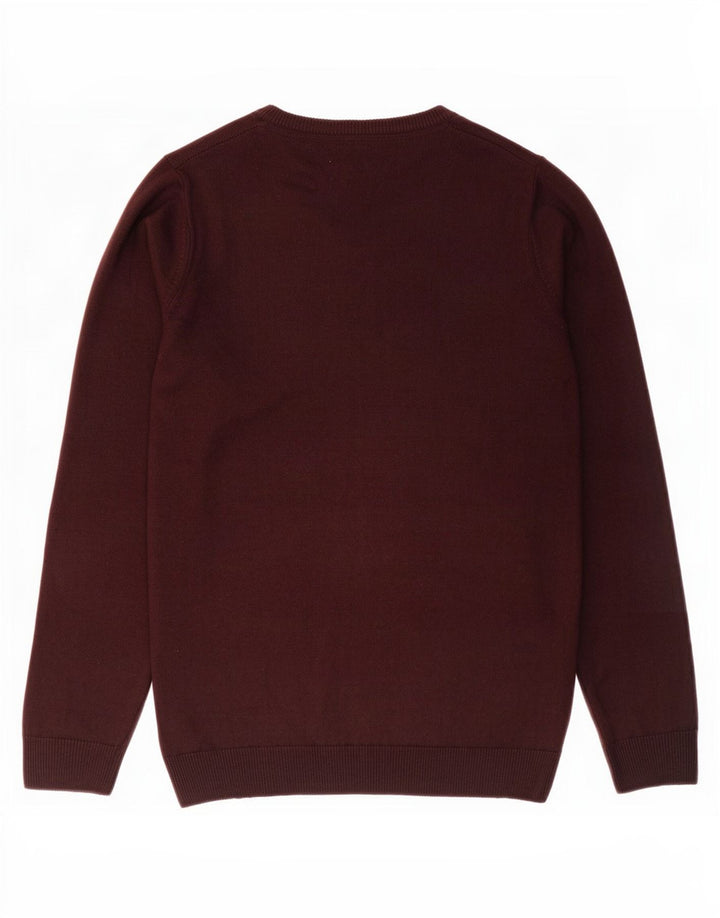 Marks & Spencer Herren-Pullover mit V-Ausschnitt, kleiner brauner Kaschmir