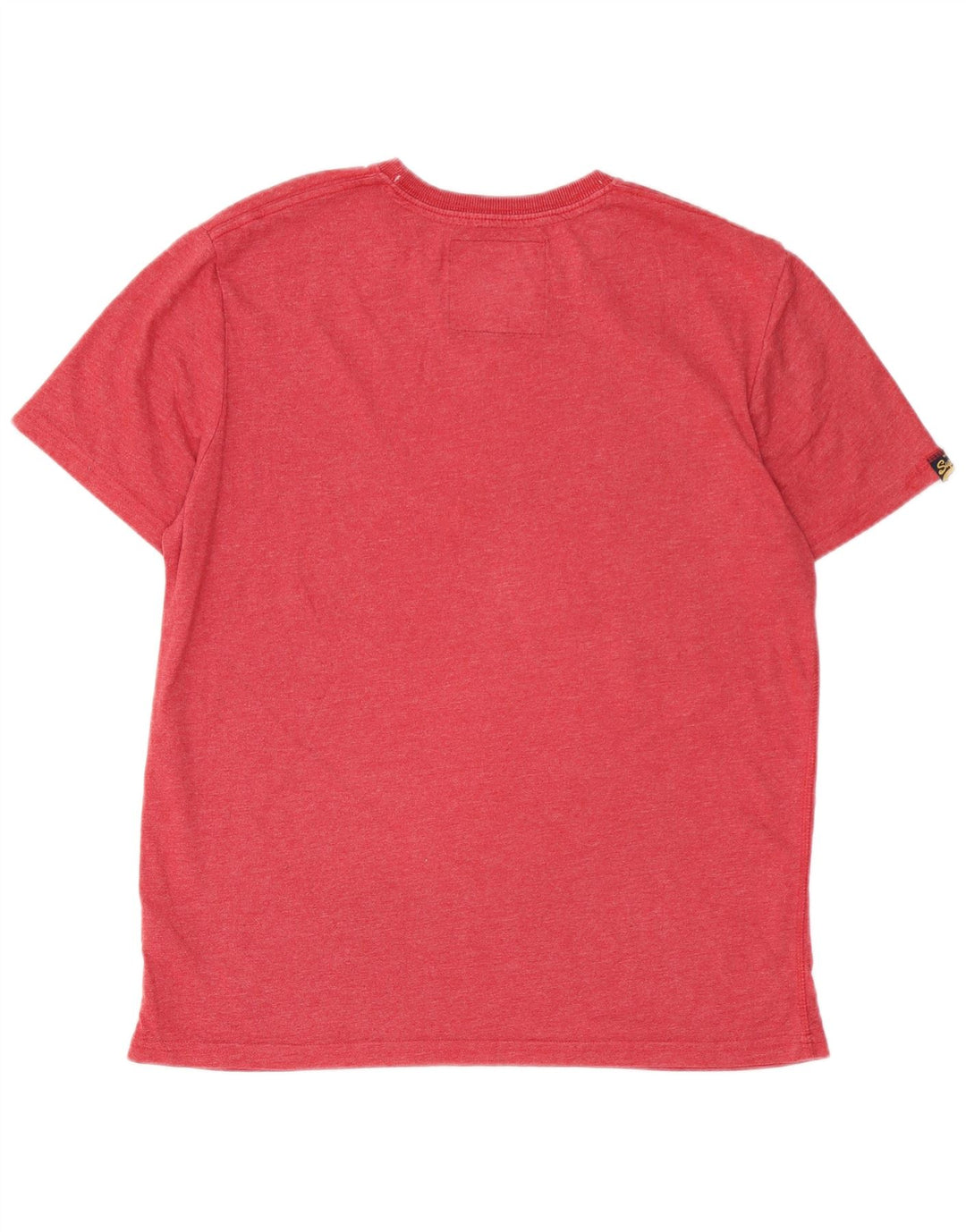 SUPERDRY Herren-T-Shirt mit Grafik, Größe L, aus roter Baumwolle