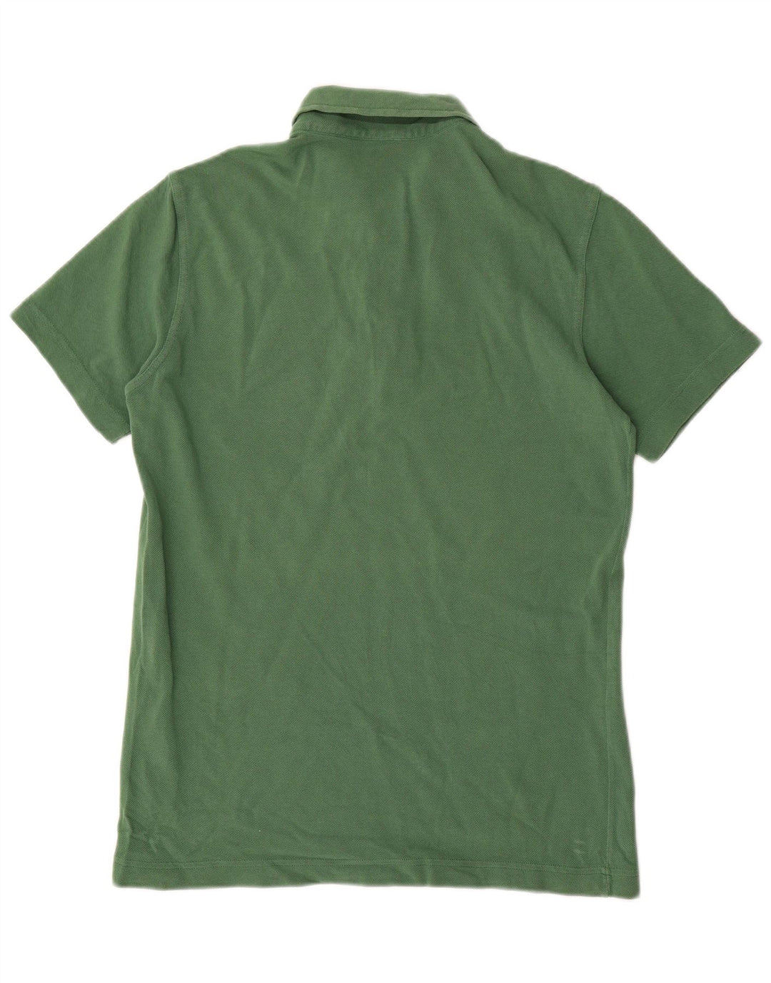 Benetton Herren-Poloshirt aus mittelgrüner Baumwolle