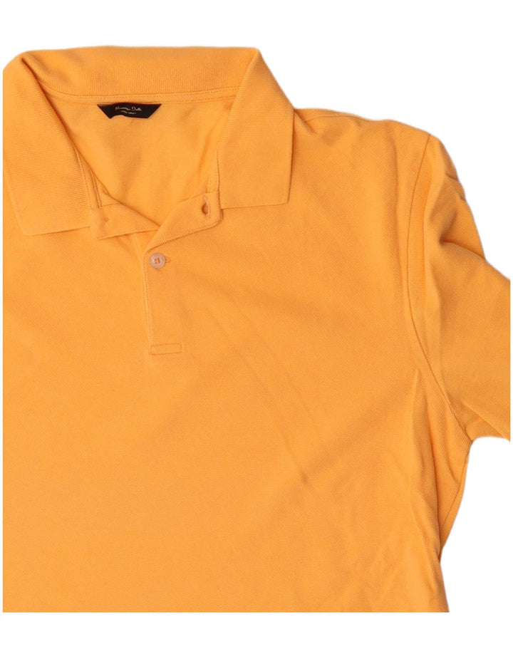Massimo Dutti Herren Poloshirt Große Orange Baumwolle