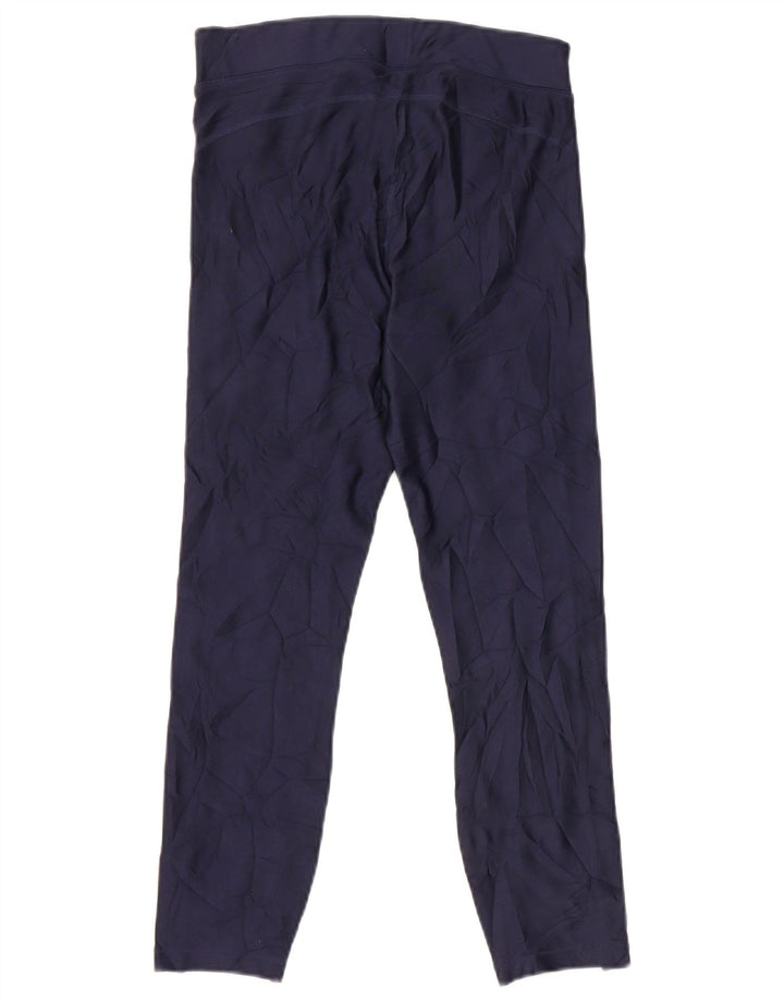 Under Armour Damen Crop Leggings UK 8 Small Marineblau Farbblock