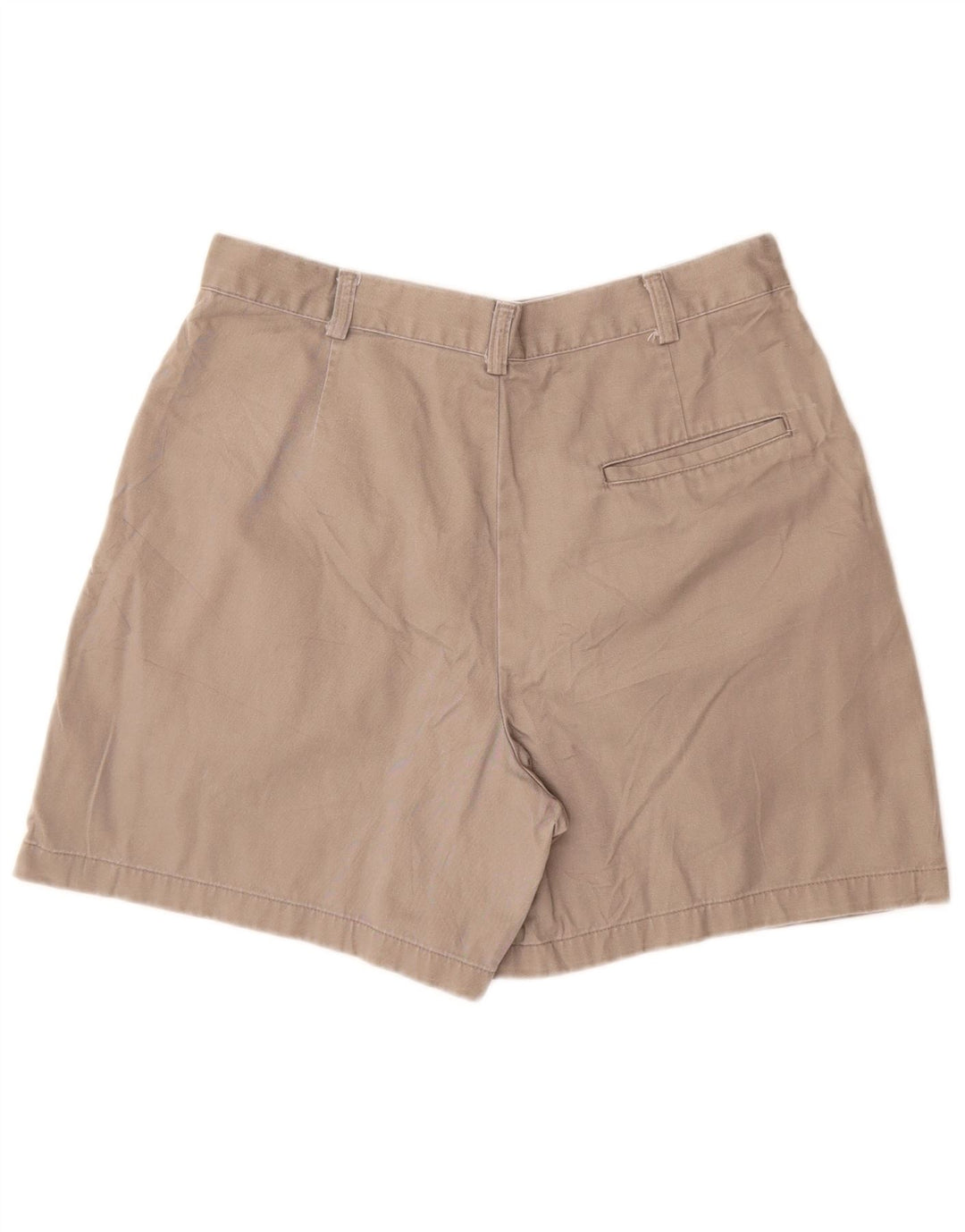 DOCKERS Damen-Chinoshorts mit hoher Taille und Pegged, US-Größe 12, Größe L, W28, graue Baumwolle