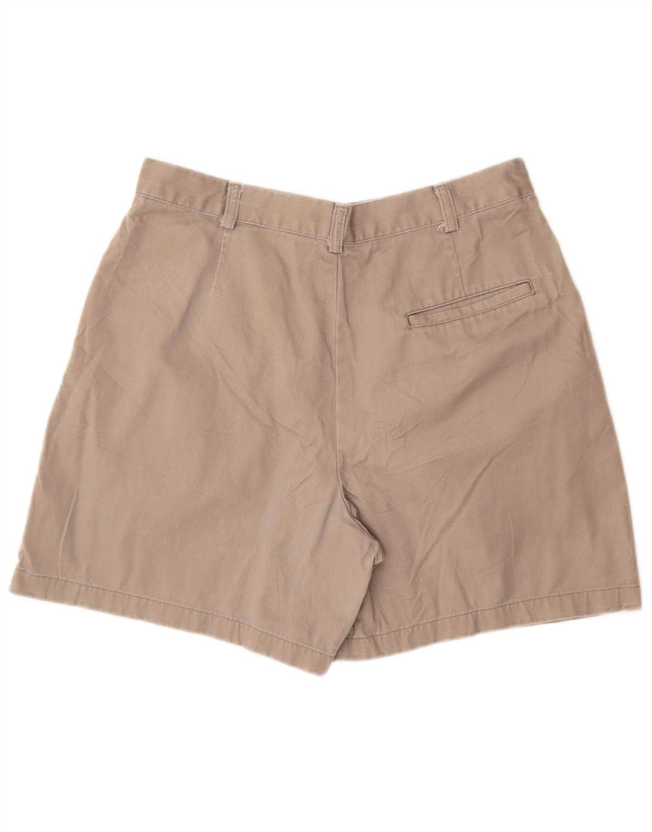 DOCKERS Damen-Chinoshorts mit hoher Taille und Pegged, US-Größe 12, Größe L, W28, graue Baumwolle