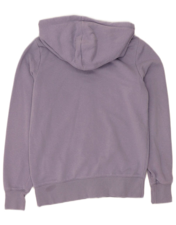 CHAMPION Damen Zip Hoodie Pullover UK 6 XS Lila Baumwolle