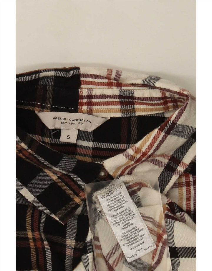 French Connection Damen-Hemdkleid, Gr. 10, klein, mehrfarbig, kariert