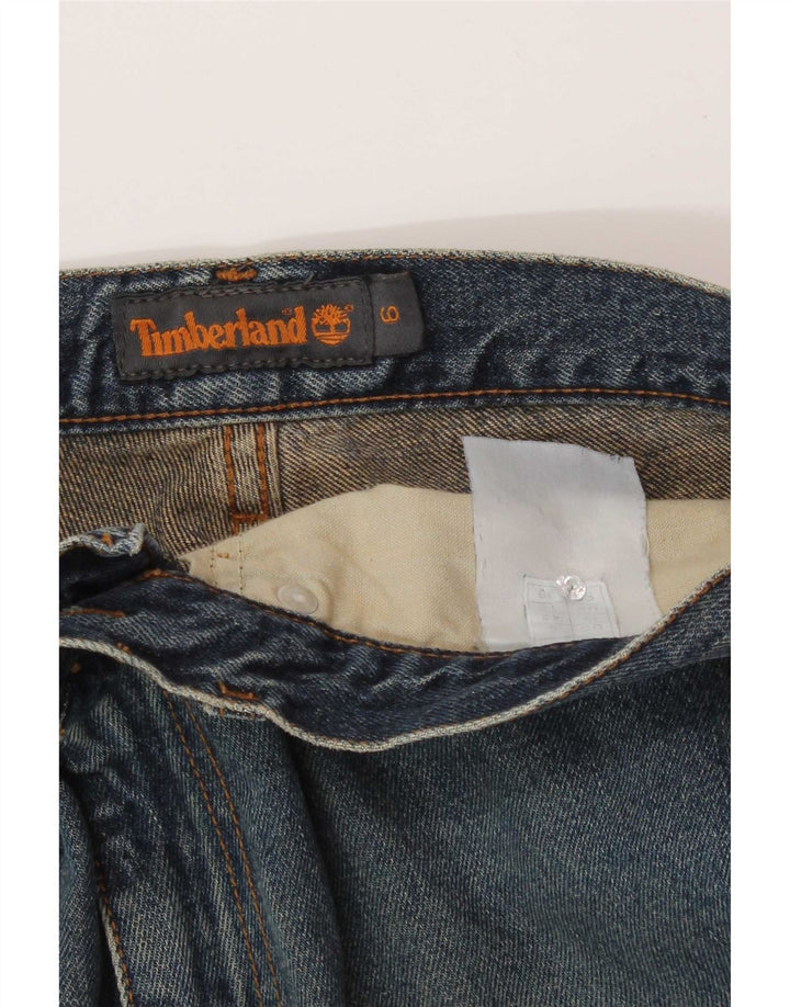 Timberland Damen Straight Jeans US 6 Medium W30 L30 Blau
