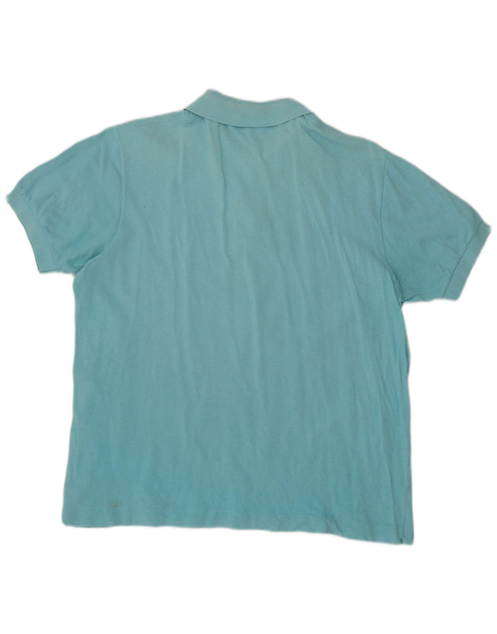 Lacoste Herren Poloshirt Größe 6 XL Türkis Baumwolle