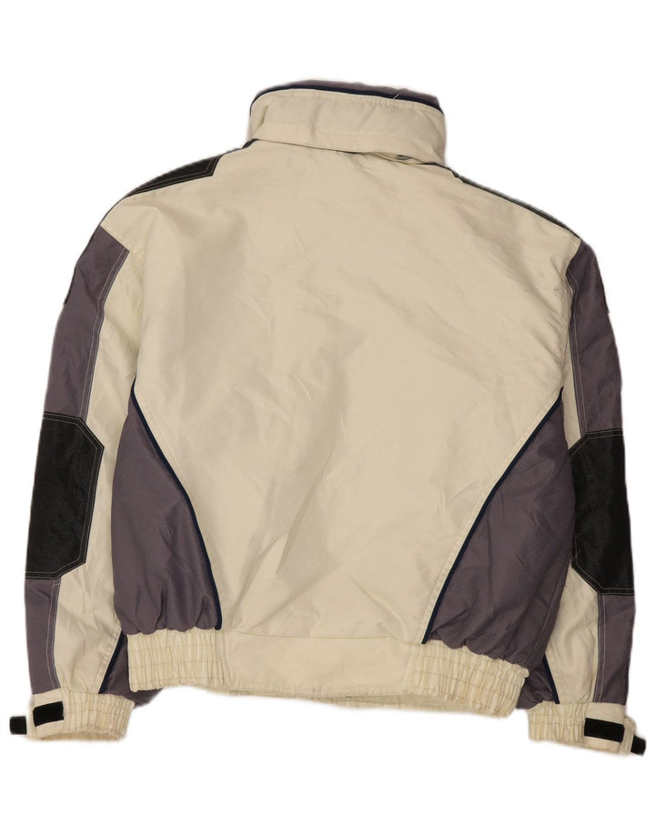 Gierre Herren-Skijacke mit Kapuze IT 48 Medium Off White Colourblock Polyester