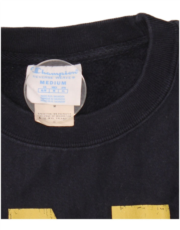 Champion Herren-Sweatshirt mit Reverse Weave-Grafik, mittleres Marineblau