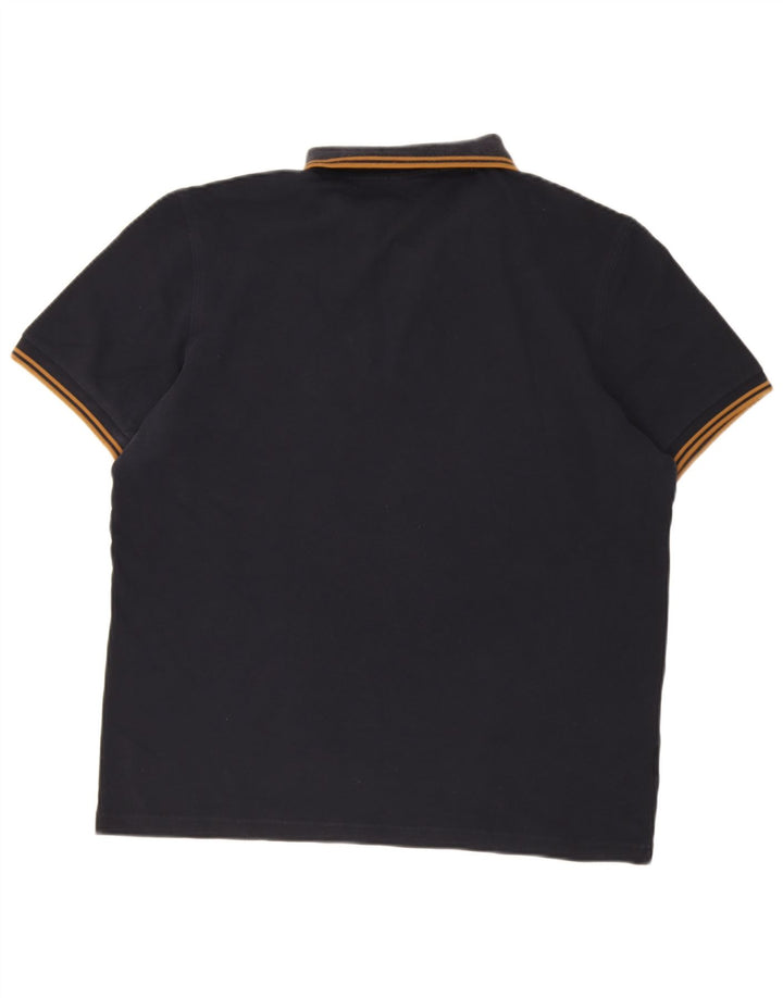 Fred Perry Herren Poloshirt XL Marineblau Baumwolle