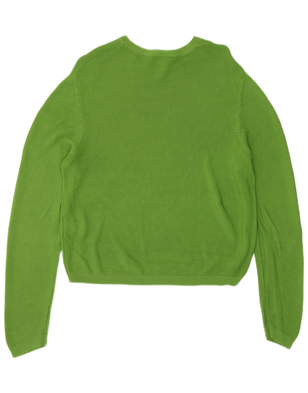 Zara Damen-Pullover mit Rundhalsausschnitt, UK 14, mittelgrüne Viskose