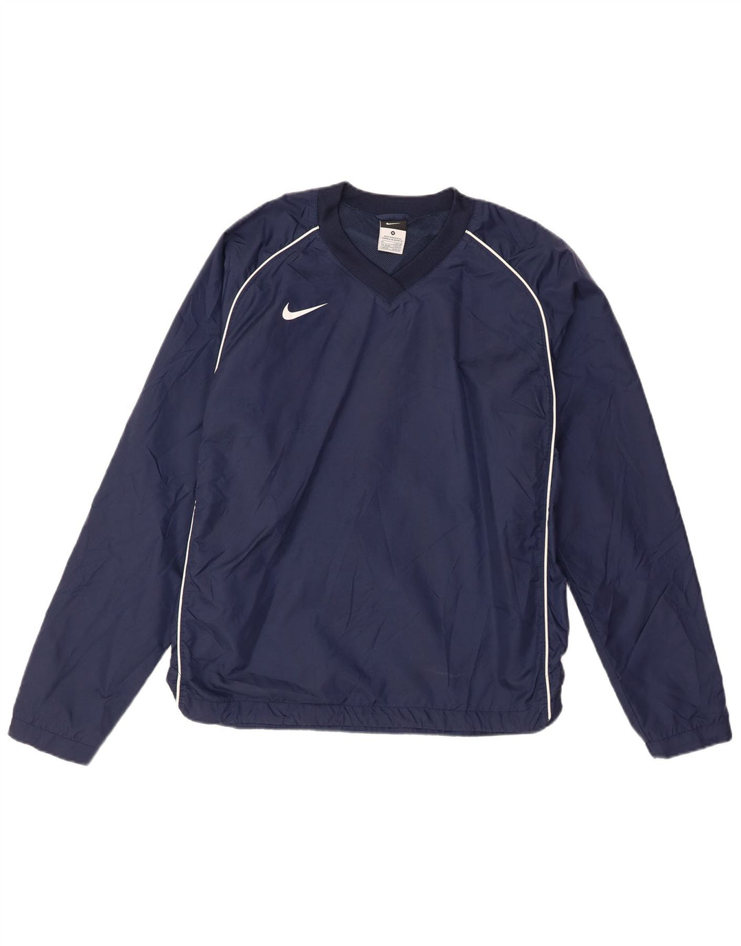 Nike Herren Pullover Trainingsanzug Top UK 39/41 Medium Marineblau Nylon