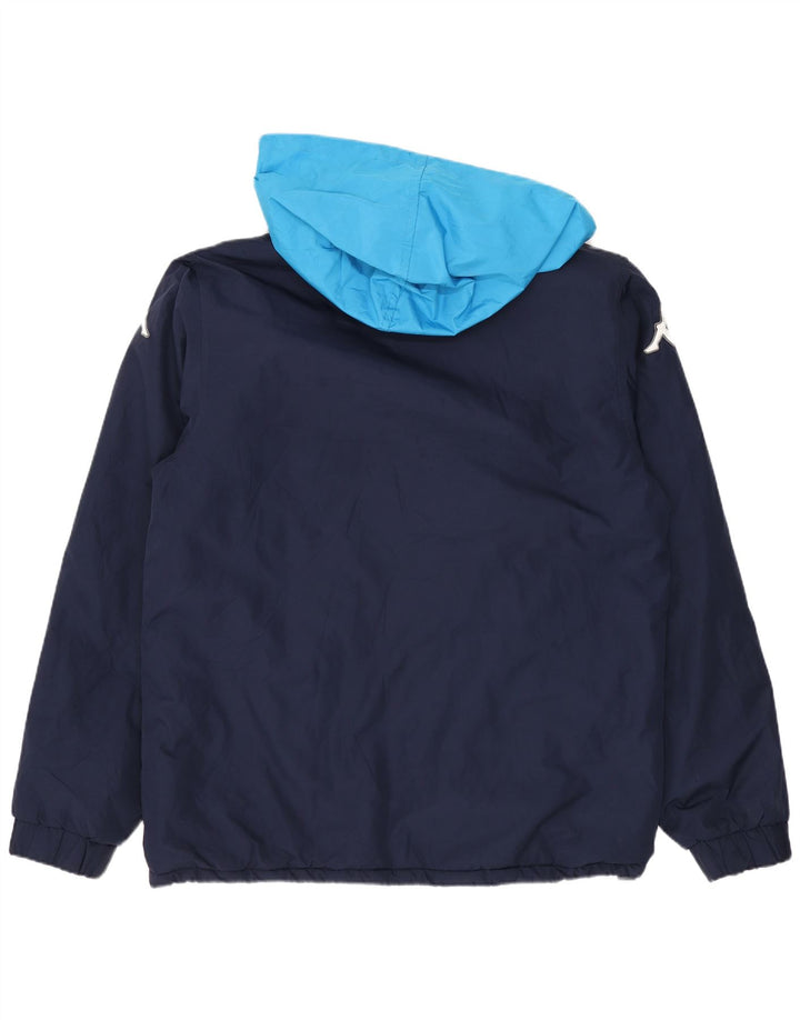 Kappa Herren Graphic Windjacke UK 38 Mittel Marineblau